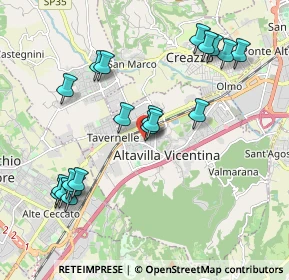 Mappa Via Antonio Vivaldi, 36077 Altavilla Vicentina VI, Italia (2.0965)