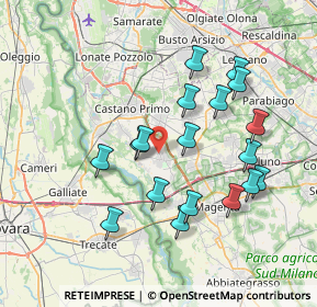 Mappa Via Somma Francesco, 20012 Cuggiono MI, Italia (7.18556)