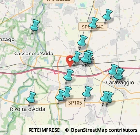 Mappa Via Umberto Terracini, 24047 Treviglio BG, Italia (3.96333)