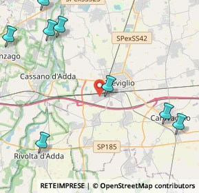 Mappa Via Umberto Terracini, 24047 Treviglio BG, Italia (6.68182)