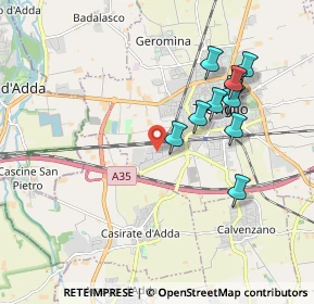 Mappa Via Umberto Terracini, 24047 Treviglio BG, Italia (1.81545)