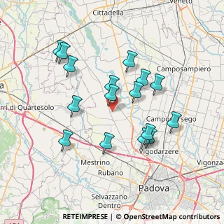 Mappa Via Boschi Bassi, 35016 Piazzola sul Brenta PD, Italia (6.91125)