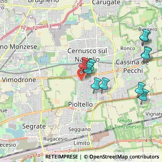Mappa Via Erodoto, 20096 Pioltello MI, Italia (2.20727)