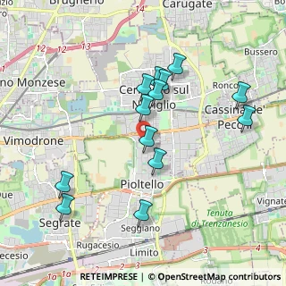 Mappa Via Erodoto, 20096 Pioltello MI, Italia (1.85769)