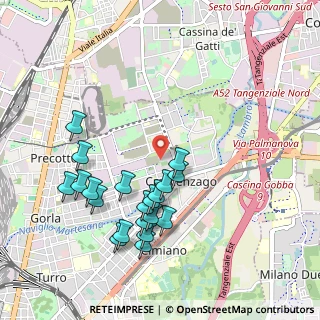 Mappa Via Privata Cascia, 20128 Milano MI, Italia (1.0135)