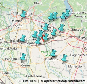 Mappa Via Sandro Pertini, 24054 Calcio BG, Italia (13.21294)