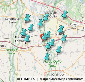 Mappa Via Sandro Pertini, 24054 Calcio BG, Italia (6.23111)