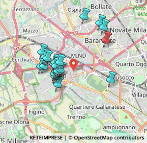 Mappa Via Capo Rizzuto, 20151 Milano MI, Italia (1.548)