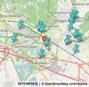 Mappa Ingresso parcheggio metropolitana sant'eufemia, 25135 Brescia BS, Italia (2.10313)