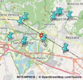 Mappa Ingresso parcheggio metropolitana sant'eufemia, 25135 Brescia BS, Italia (2.25667)