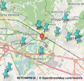 Mappa Ingresso parcheggio metropolitana sant'eufemia, 25135 Brescia BS, Italia (2.52615)