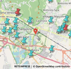 Mappa Ingresso parcheggio metropolitana sant'eufemia, 25135 Brescia BS, Italia (2.7465)