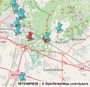 Mappa Ingresso parcheggio metropolitana sant'eufemia, 25135 Brescia BS, Italia (5.63091)