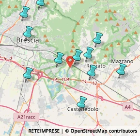 Mappa Ingresso parcheggio metropolitana sant'eufemia, 25135 Brescia BS, Italia (4.19182)