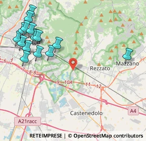 Mappa Ingresso parcheggio metropolitana sant'eufemia, 25135 Brescia BS, Italia (5.36688)