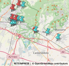 Mappa Ingresso parcheggio metropolitana sant'eufemia, 25135 Brescia BS, Italia (5.12467)
