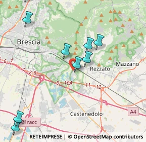 Mappa Ingresso parcheggio metropolitana sant'eufemia, 25135 Brescia BS, Italia (5.5)