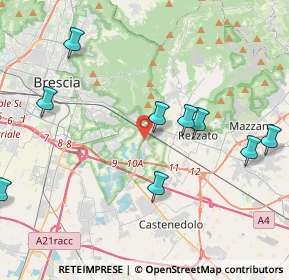 Mappa Ingresso parcheggio metropolitana sant'eufemia, 25135 Brescia BS, Italia (5.45182)