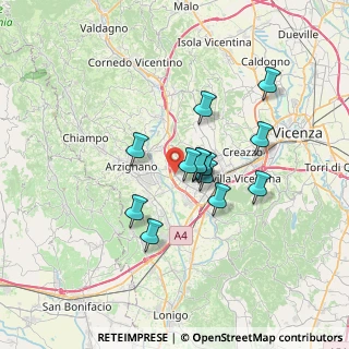 Mappa Via Bivio S. Vitale, 36075 Montecchio Maggiore VI, Italia (5.31)