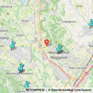 Mappa Via Bivio S. Vitale, 36075 Montecchio Maggiore VI, Italia (4.06)