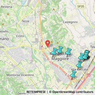 Mappa Via Bivio S. Vitale, 36075 Montecchio Maggiore VI, Italia (2.96583)