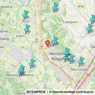 Mappa Via Bivio S. Vitale, 36075 Montecchio Maggiore VI, Italia (2.84)