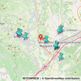 Mappa Via Bivio S. Vitale, 36075 Montecchio Maggiore VI, Italia (4.01091)