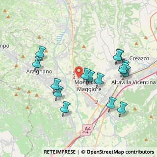 Mappa Via Bivio S. Vitale, 36075 Montecchio Maggiore VI, Italia (3.942)