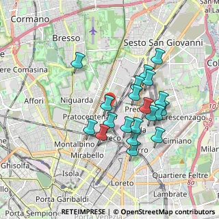 Mappa Viale dell'Innovazione, 20125 Milano MI, Italia (1.5745)