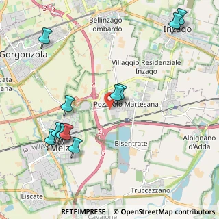 Mappa Via Pietro Ferrero, 20060 Pozzuolo Martesana MI, Italia (2.39917)