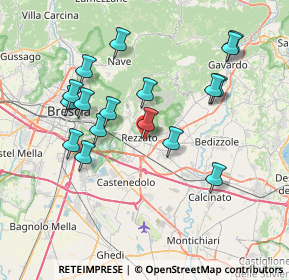 Mappa Via Leonardo da Vinci, 25086 Rezzato BS, Italia (7.35412)