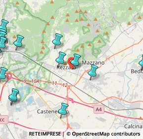 Mappa Via Leonardo da Vinci, 25086 Rezzato BS, Italia (6.6205)