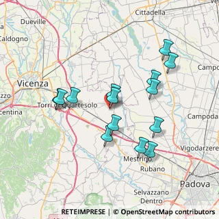 Mappa Via Piersanti Mattarella, 36043 Camisano Vicentino VI, Italia (6.87857)