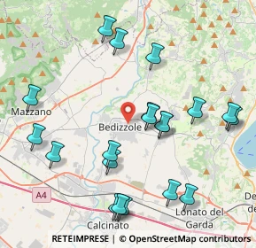 Mappa Via Palazzo, 25081 Bedizzole BS, Italia (4.449)