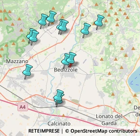 Mappa Via Palazzo, 25081 Bedizzole BS, Italia (3.98846)