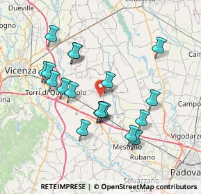 Mappa Viale Venezia, 36043 Camisano Vicentino VI, Italia (7.06889)