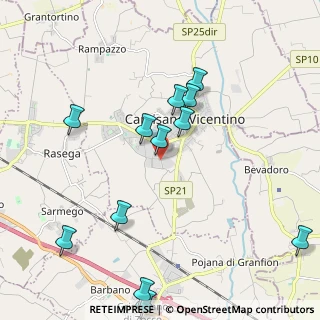 Mappa Viale Venezia, 36043 Camisano Vicentino VI, Italia (2.27917)