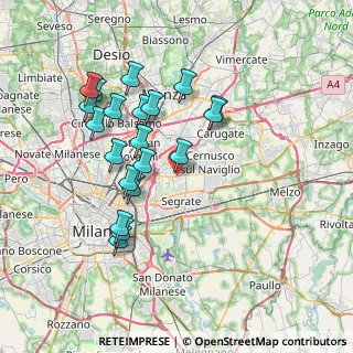 Mappa Viale delle Industrie, 20090 Vimodrone MI, Italia (7.099)