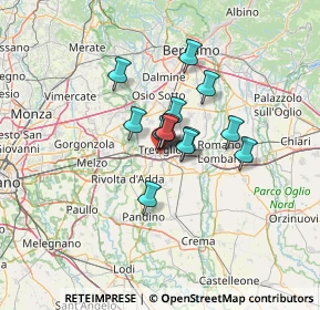 Mappa Via Roggia Vailata, 24047 Treviglio BG, Italia (7.74857)