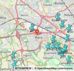 Mappa Via Emilio Alessandrini, 20016 Pero MI, Italia (2.76588)