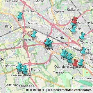 Mappa Via Emilio Alessandrini, 20016 Pero MI, Italia (2.5155)