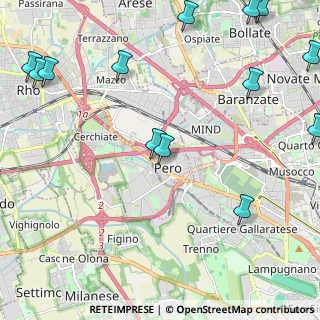 Mappa Via Emilio Alessandrini, 20016 Pero MI, Italia (3.15308)