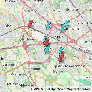 Mappa Via Emilio Alessandrini, 20016 Pero MI, Italia (1.34455)