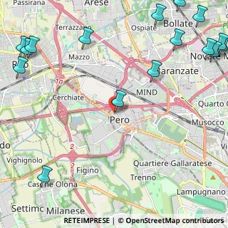 Mappa Via Emilio Alessandrini, 20016 Pero MI, Italia (3.56313)
