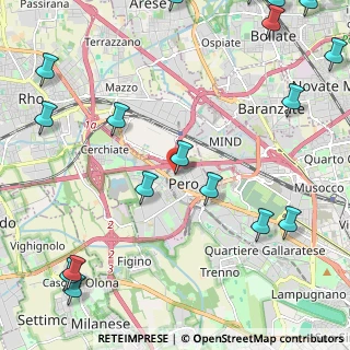 Mappa Via Emilio Alessandrini, 20016 Pero MI, Italia (3.25556)