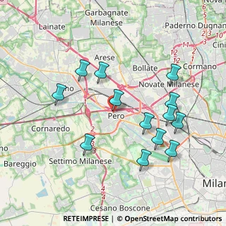 Mappa Via Emilio Alessandrini, 20016 Pero MI, Italia (3.85846)