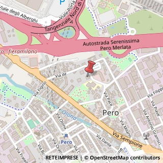 Mappa Via Emilio Alessandrini, 21C, 20016 Pero, Milano (Lombardia)