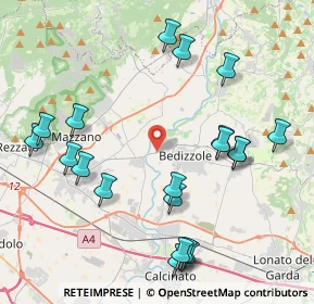 Mappa Via Giuseppe Garibaldi, 25081 Bedizzole BS, Italia (4.6355)