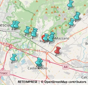 Mappa Via Mazzini, 25086 Rezzato BS, Italia (4.1525)
