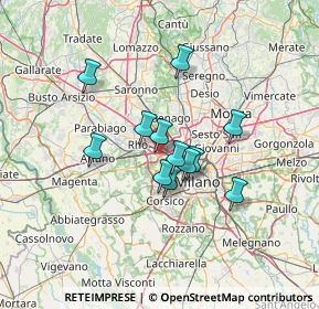Mappa Via Vincenzo Monti, 20016 Pero MI, Italia (9.98083)
